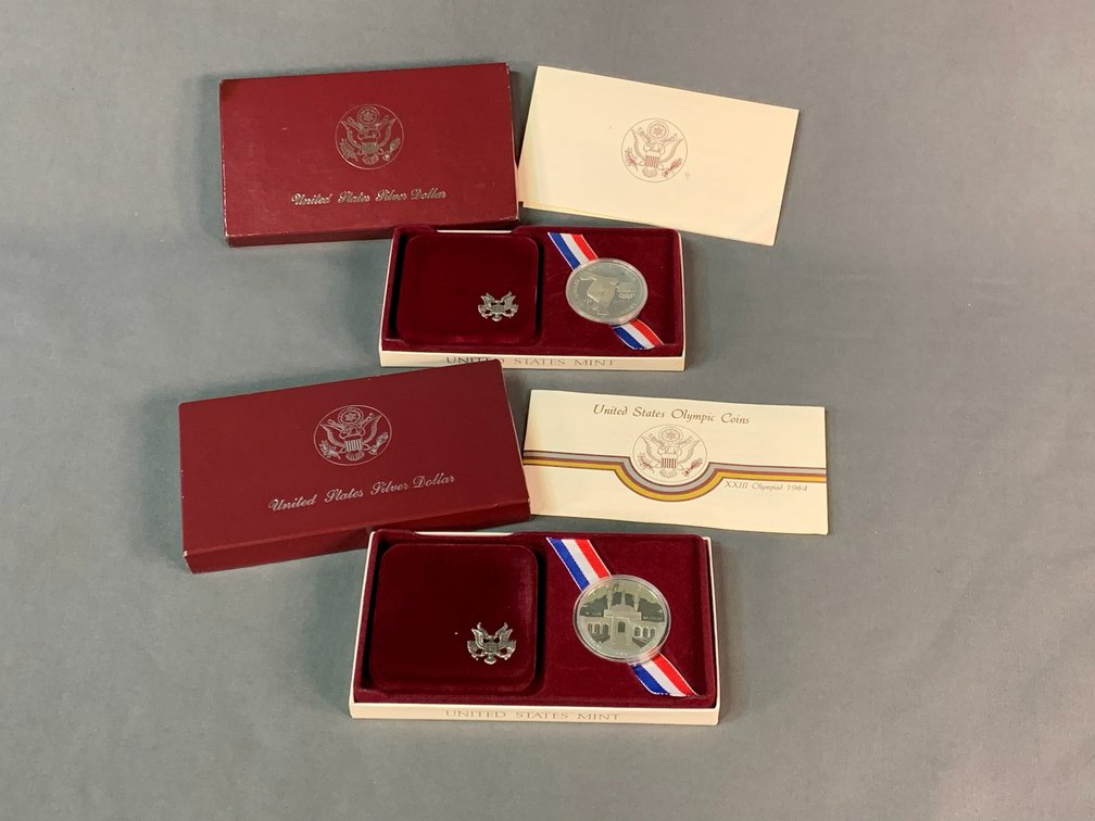 1983 and 1984 Olympic Commemorative Silver Dollars