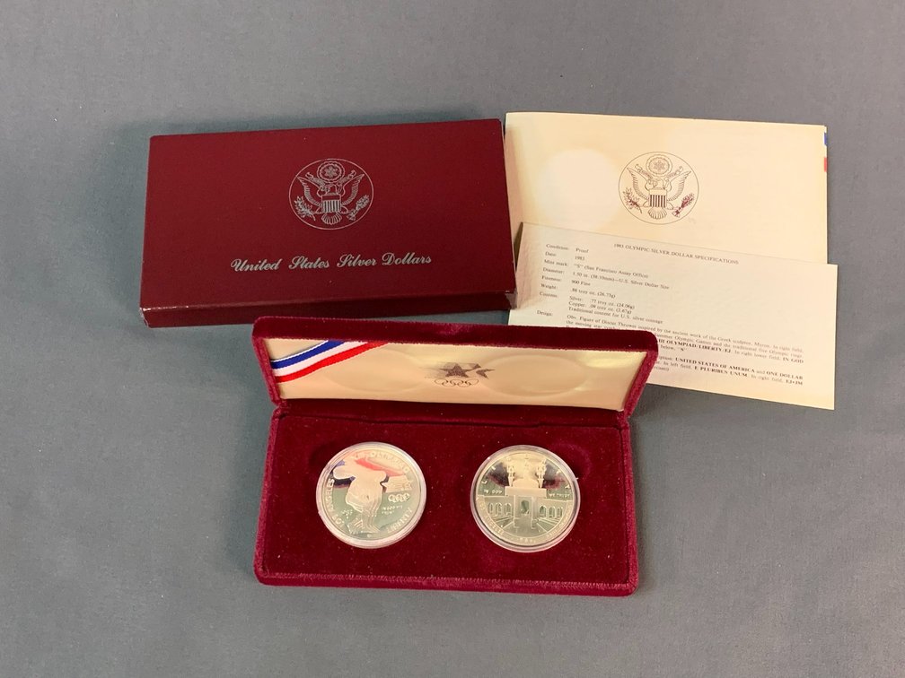 1983 and 1984 Olympic Commemorative Silver Dollars