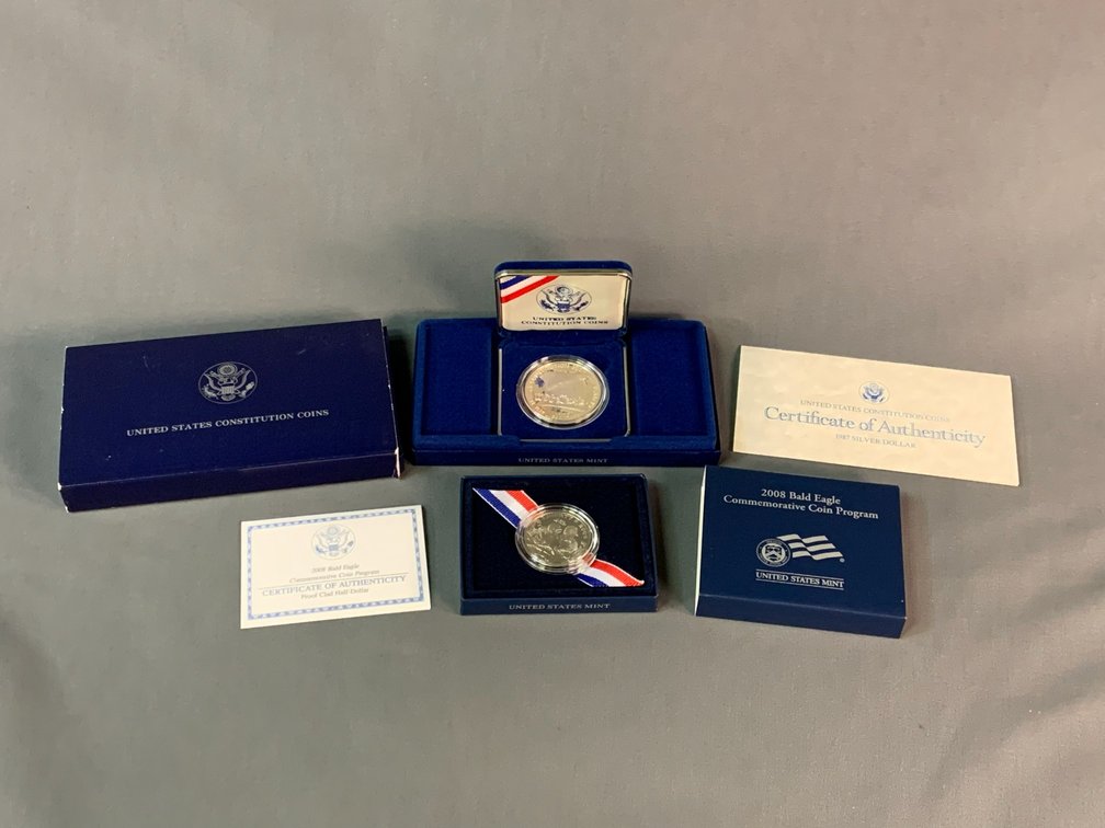 Commemorative Silver Dollar and Half Dollar