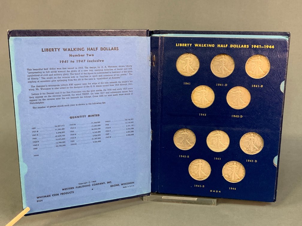 Walking Liberty Half Dollar Collector Book
