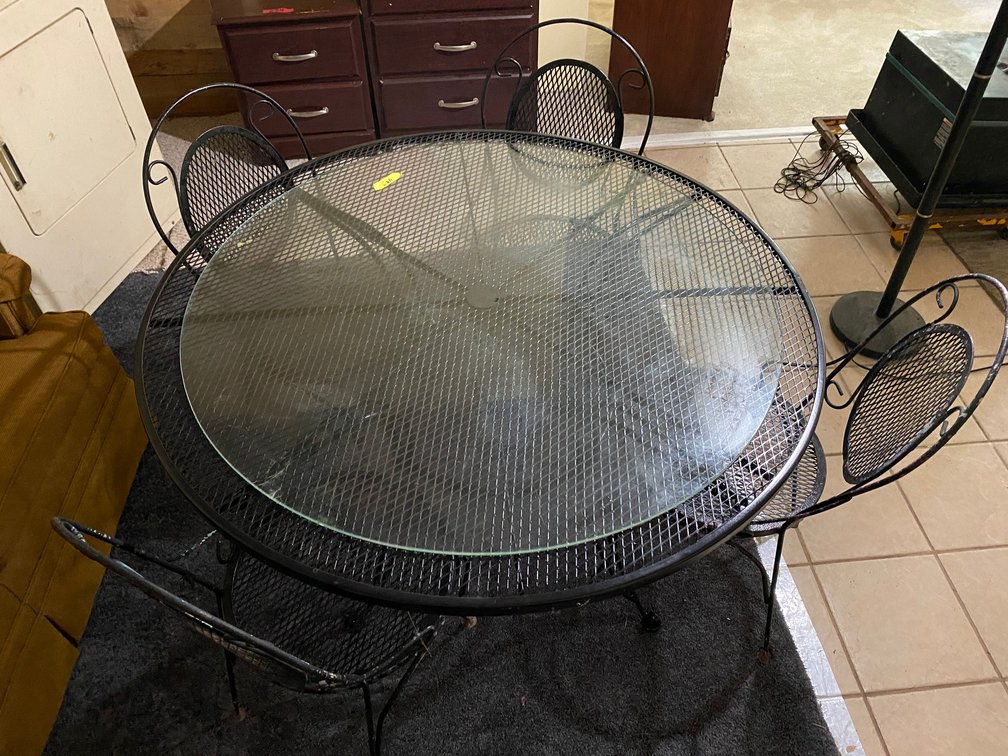 Patio table with 4 chairs