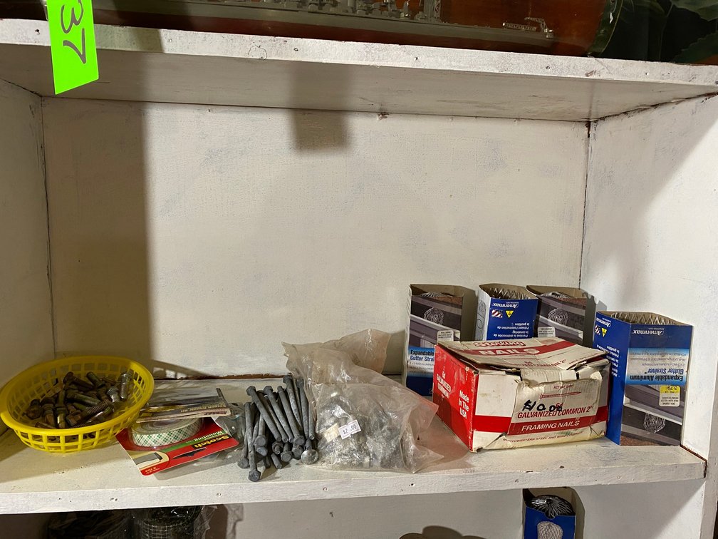 Contents of shelf