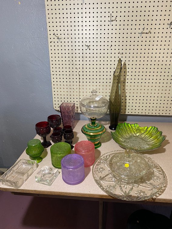 Colorful glassware