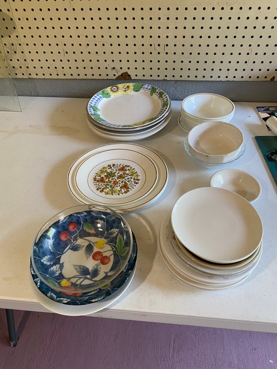 China plates and saucers