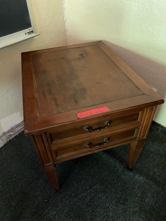 Wooden end table