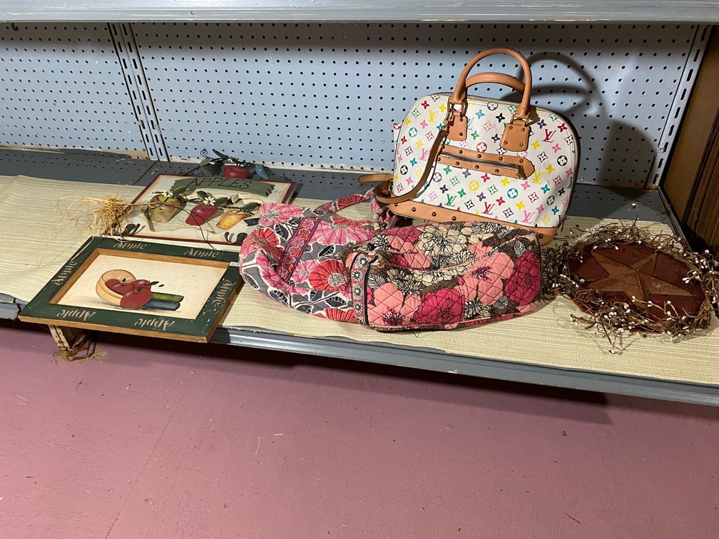 Purses, decorative items