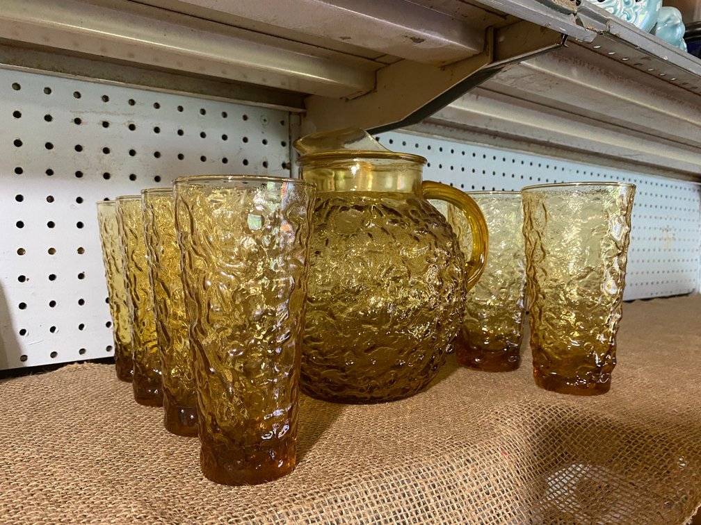 Pitcher and glass set