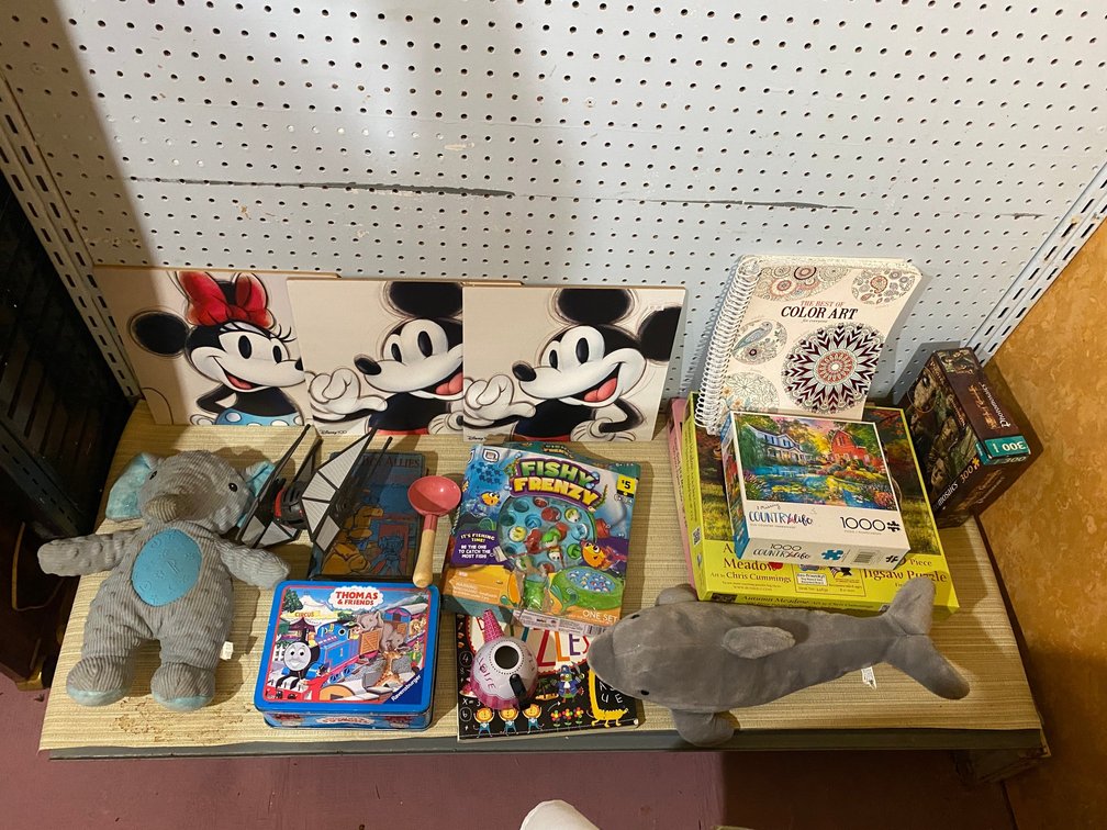 Toys, puzzles, Mickey Mouse wall hangings