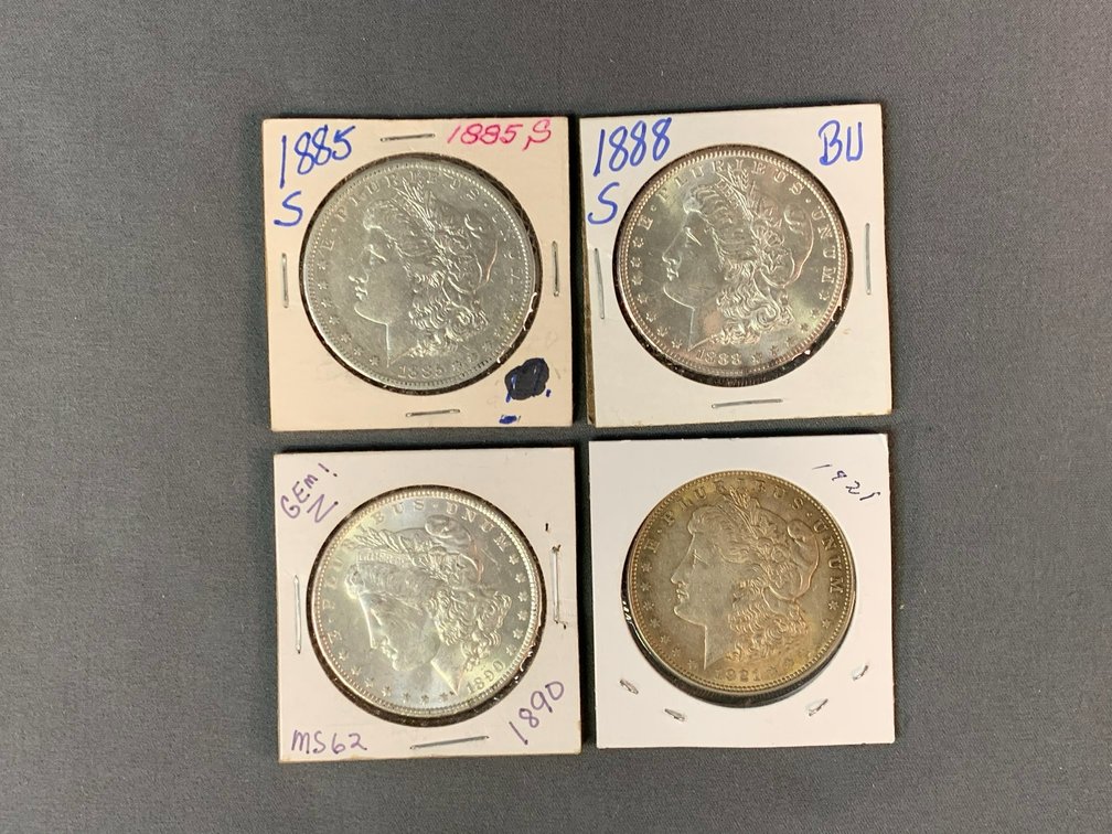 (4) Morgan Dollars