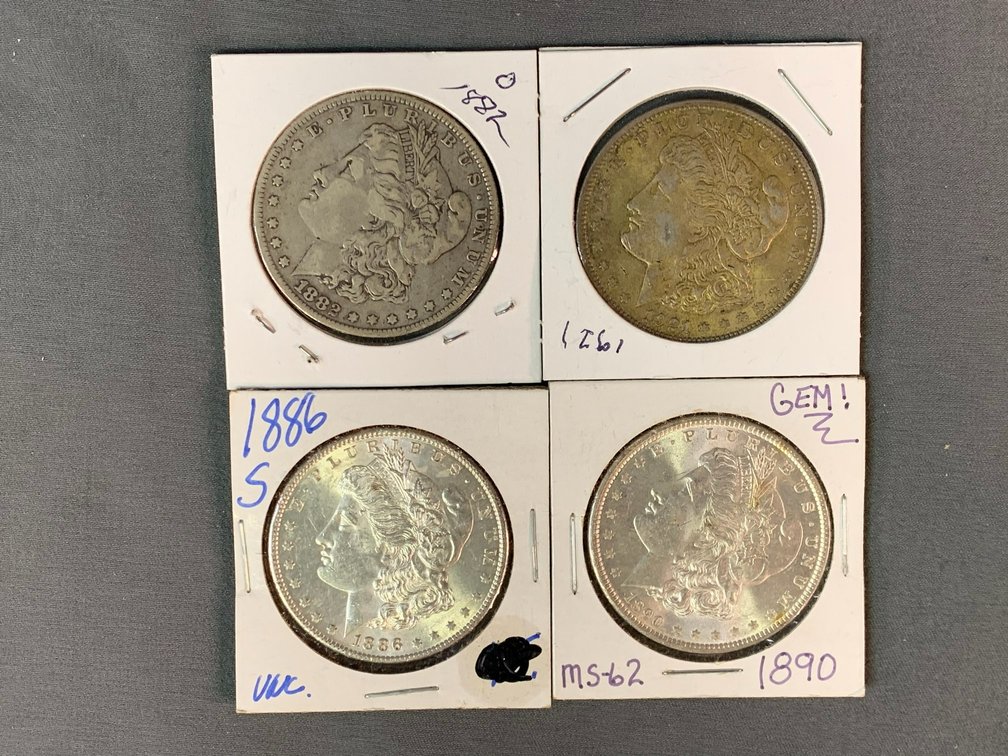(4) Morgan Dollars