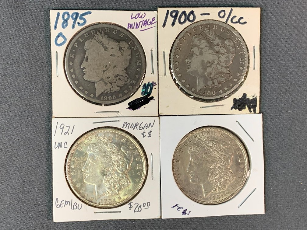 (4) Morgan Dollars