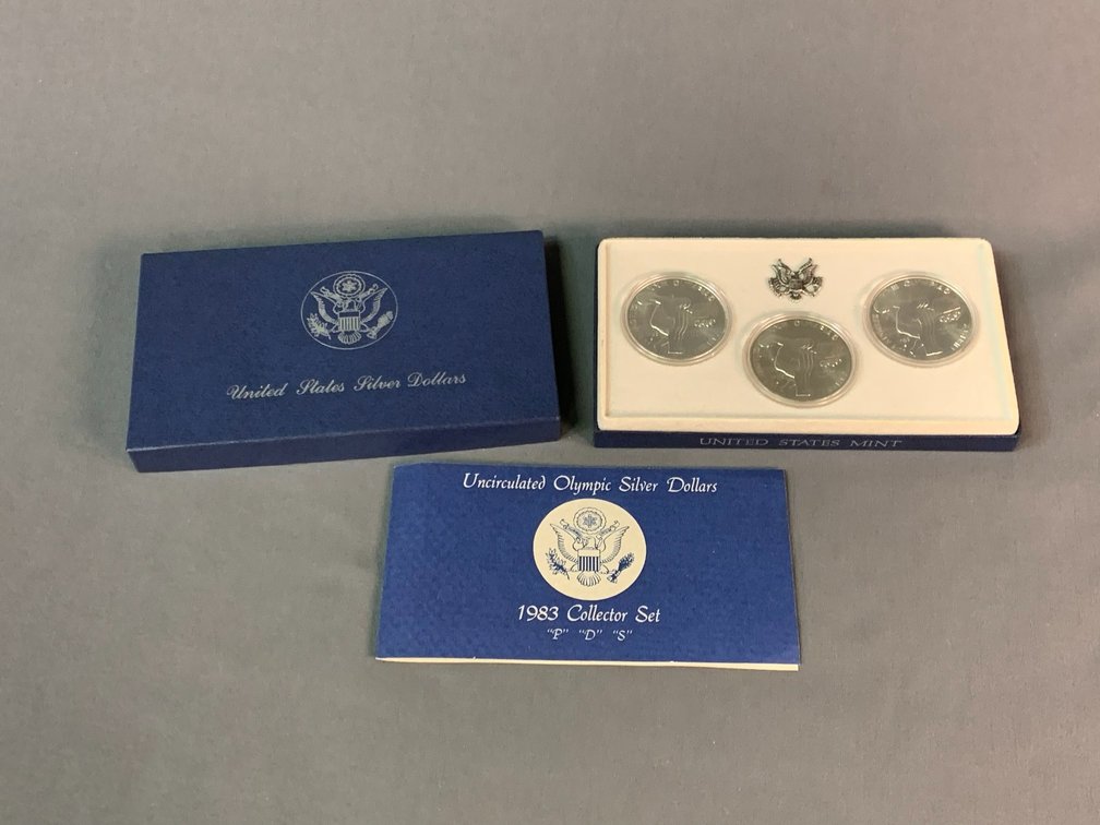 1983 Olympic Silver Dollar Mint Set