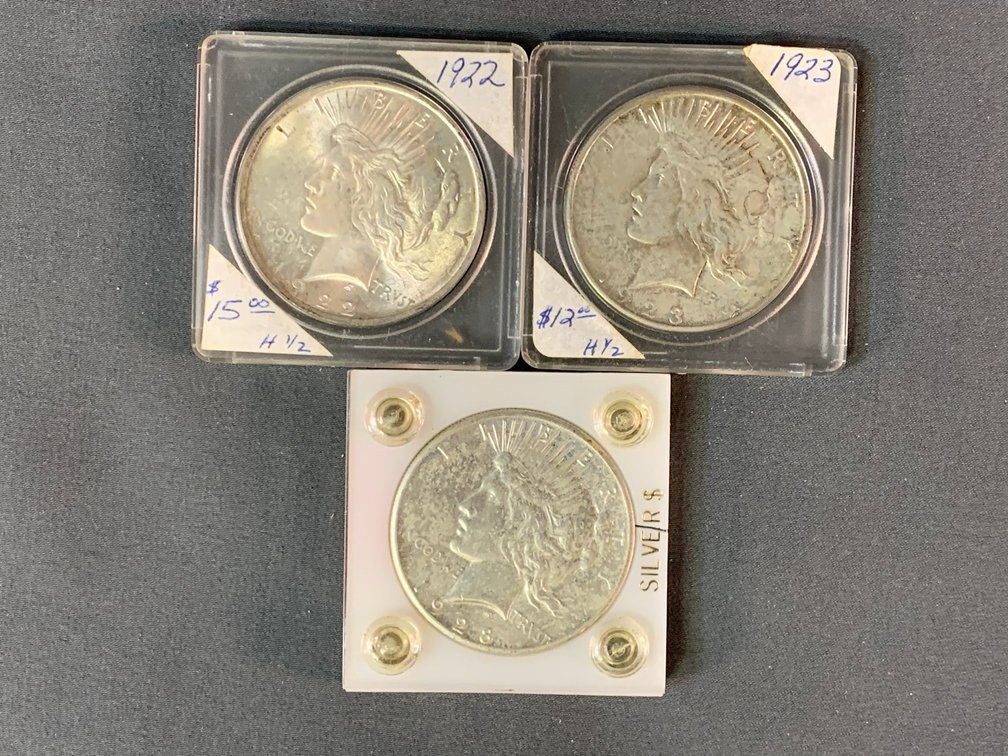 (3) Peace Dollars