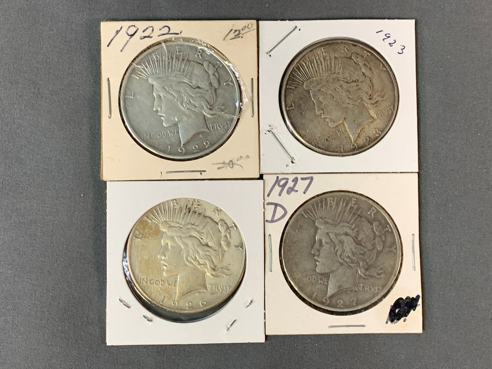 (4) Peace Dollars