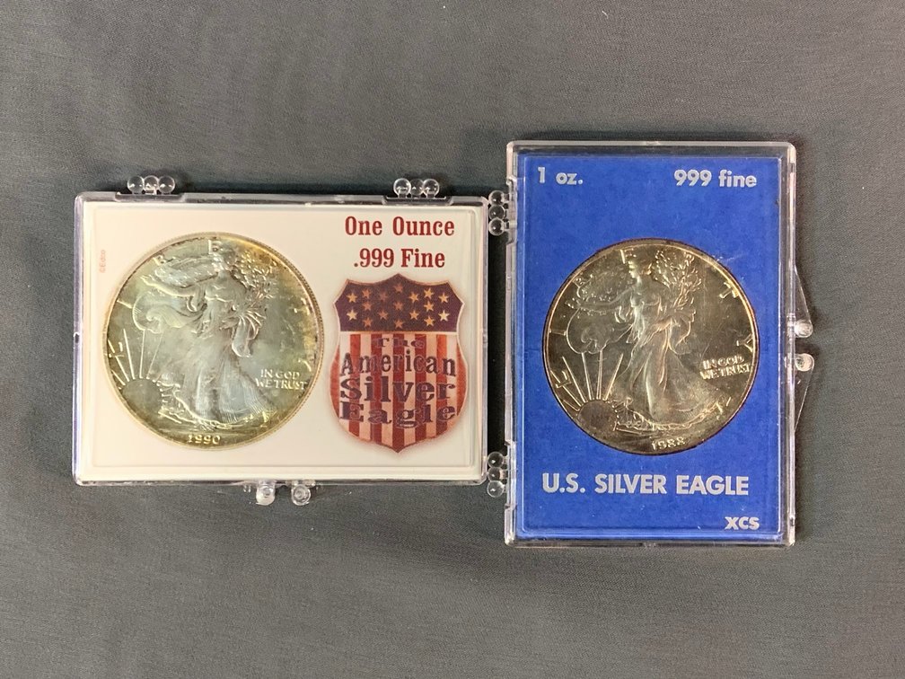 (2) American Silver Eagles