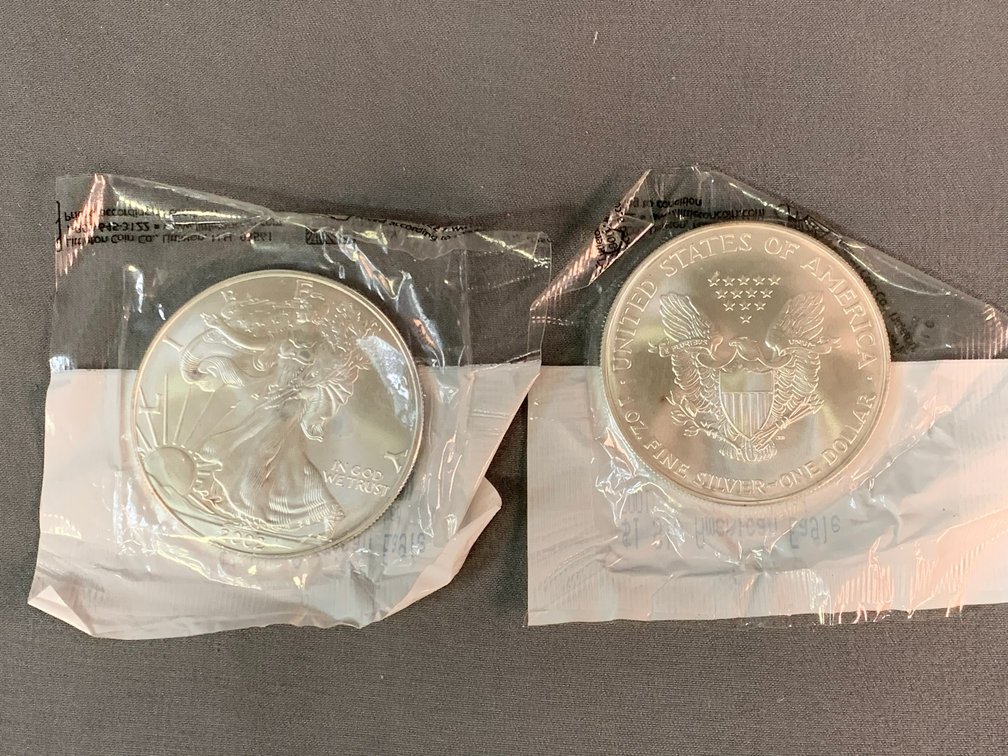 (2) American Silver Eagles
