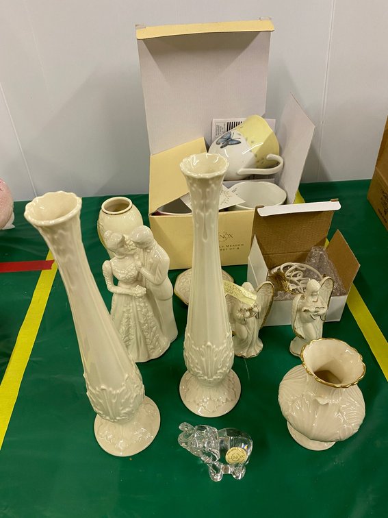 Lenox Vases, Figurines, mugs, Etc.