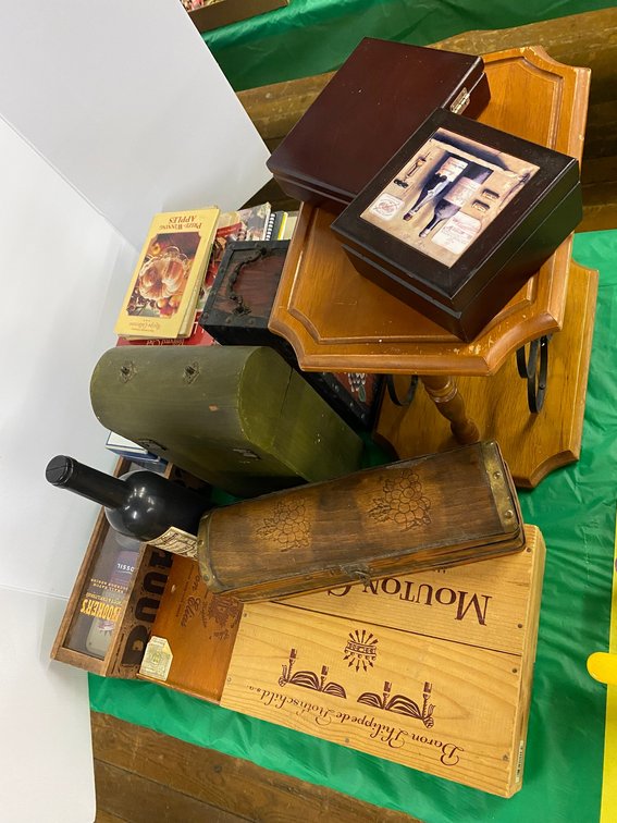 Wine Boxes and Bottles, Bottle Holder, Misc.