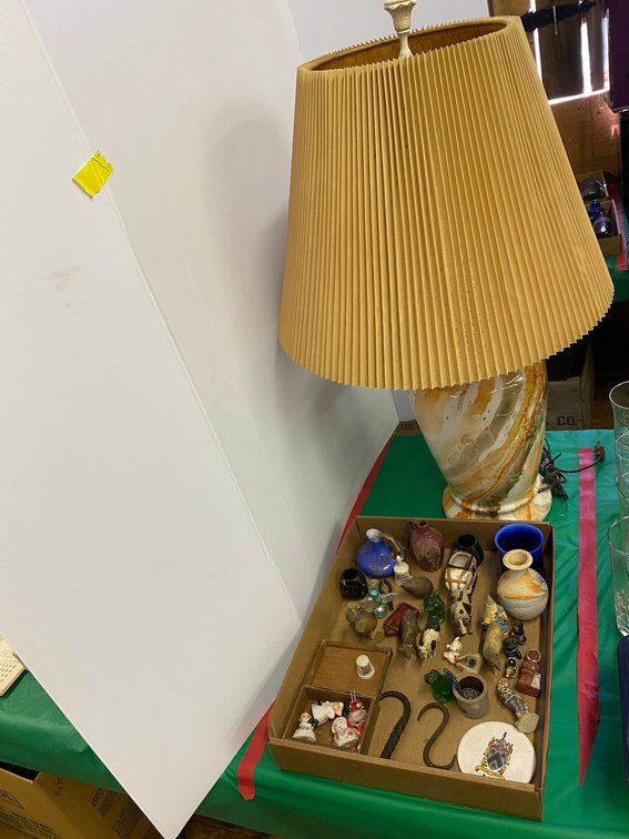 Lamp, Small Animals, Metal Hooks, Etc.