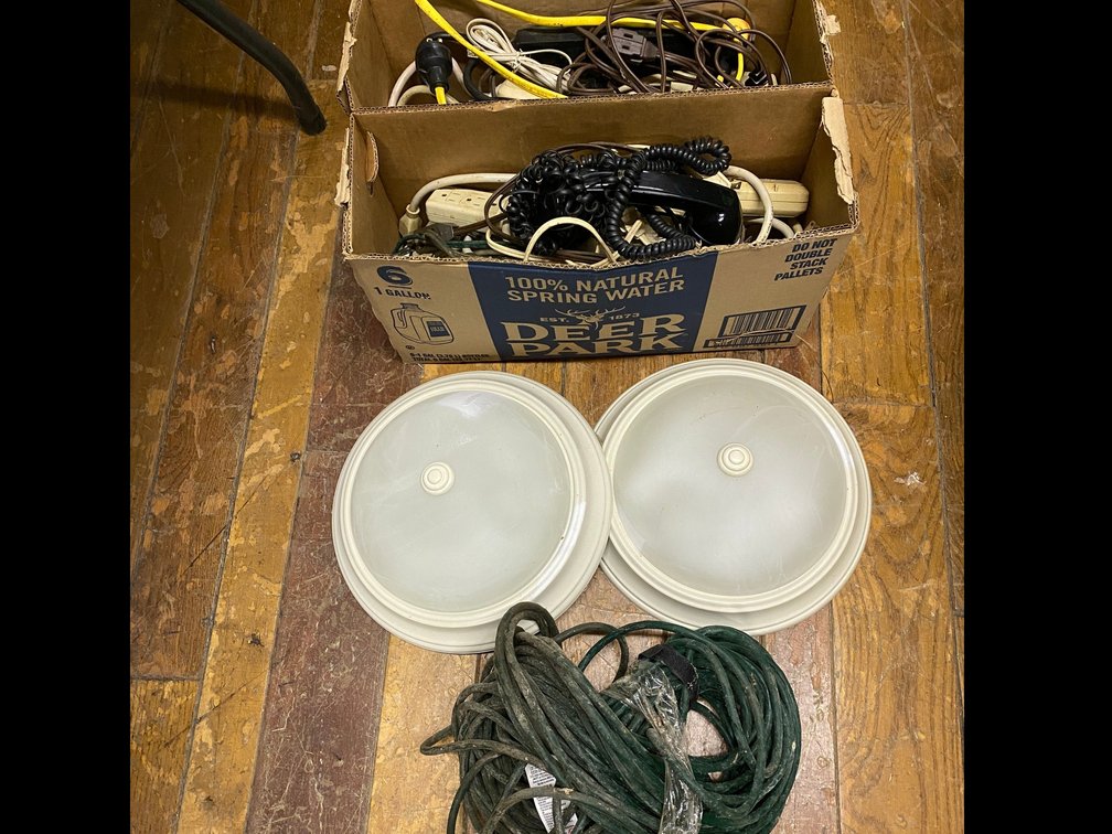 Ceiling Lights, Electrical Cords, Extension Cord, Misc.