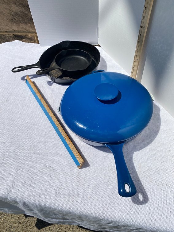 3-Cast Iron Skillets