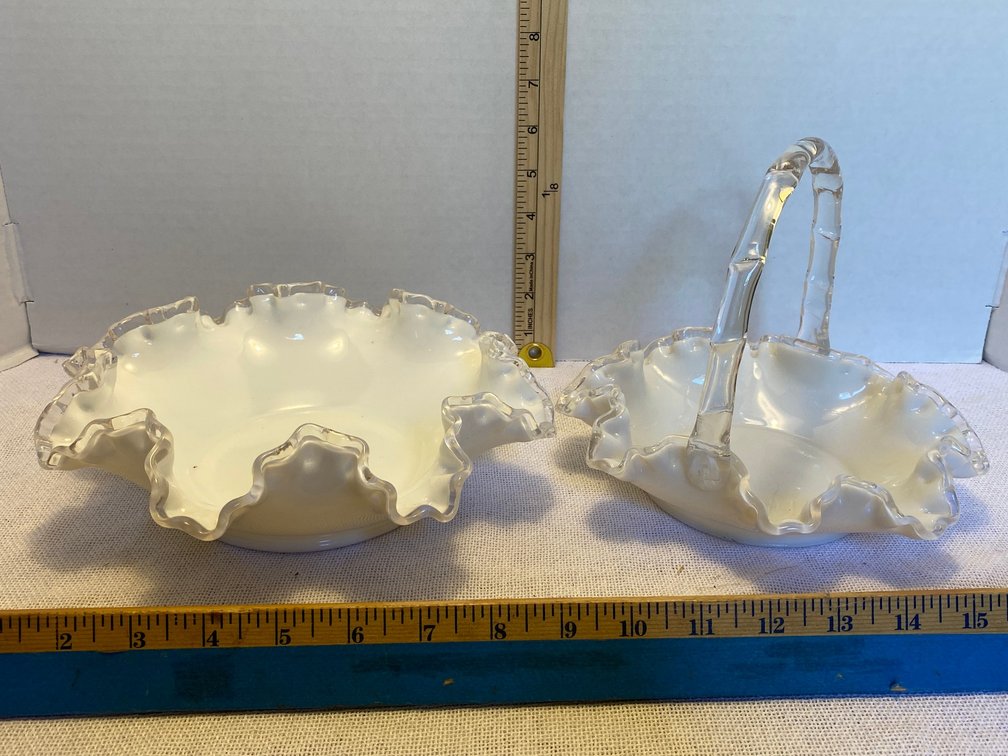 2-Glass Fluted Bowls