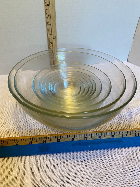 Glass Nesting Bowls Marked Duralex