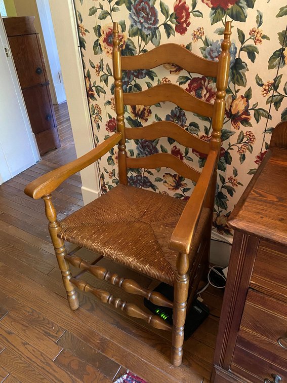 Arm Chair with Ratan Style Bottom