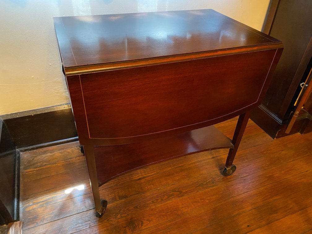 Rolling Drop Leaf Serving Cart