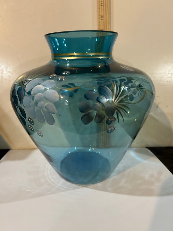 Hand Painted Fenton Vase