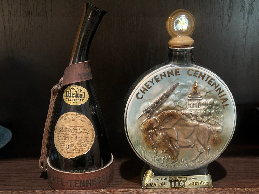 Cheyenne Centennial, George Dickel Tennessee Decanters