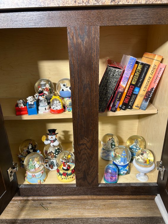 Snow Globes, some Disney, Books, Misc.