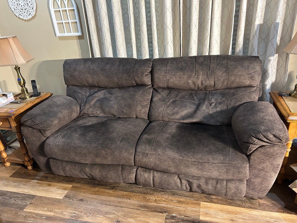 Couch with Double Recliner