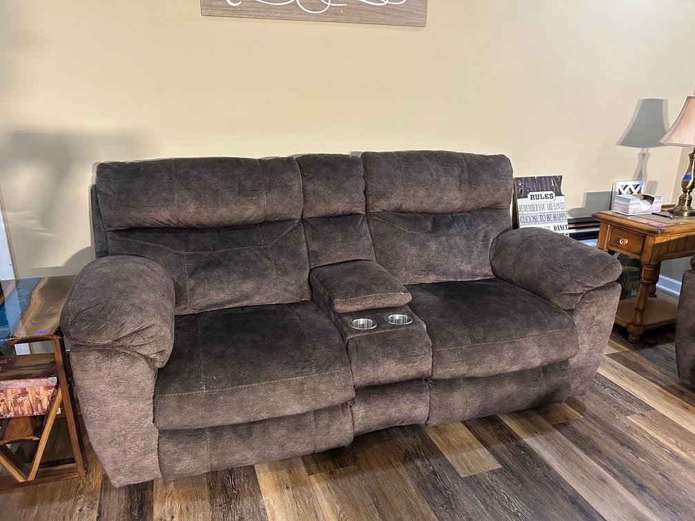 Couch with Double Recliner Storage Area
