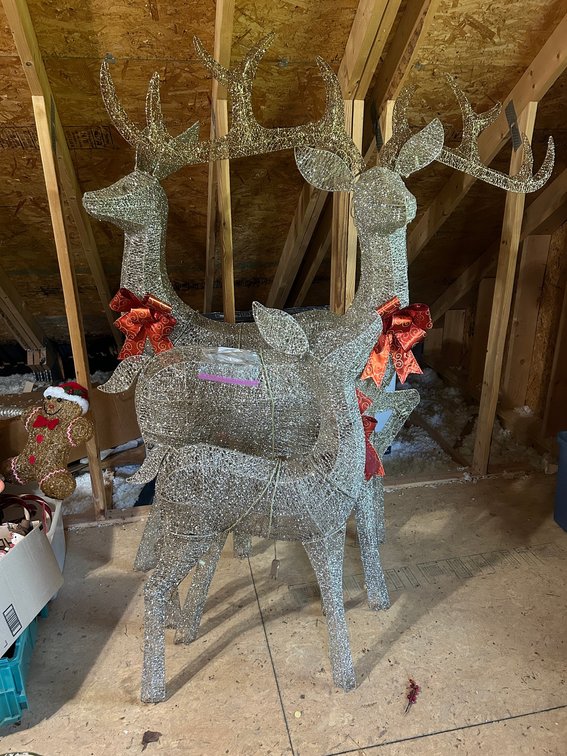 Reindeer, Lawn Decorations Lighted