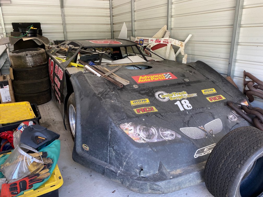 Black 2004 Rocket Rolling Chassis NO Motor Dirt Racer