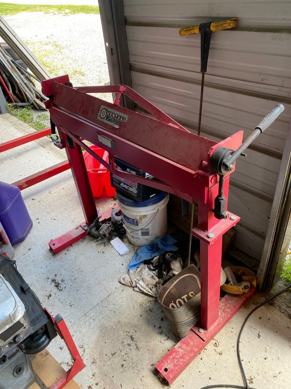 Central Machinery Metal Brake on Stand