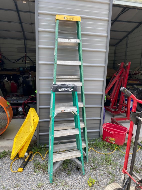 2- Fiberglass Step Ladders