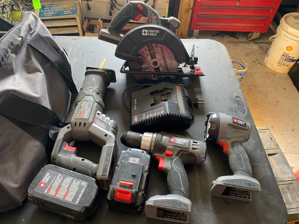 Porter Cable Battery Powered -Power Tools