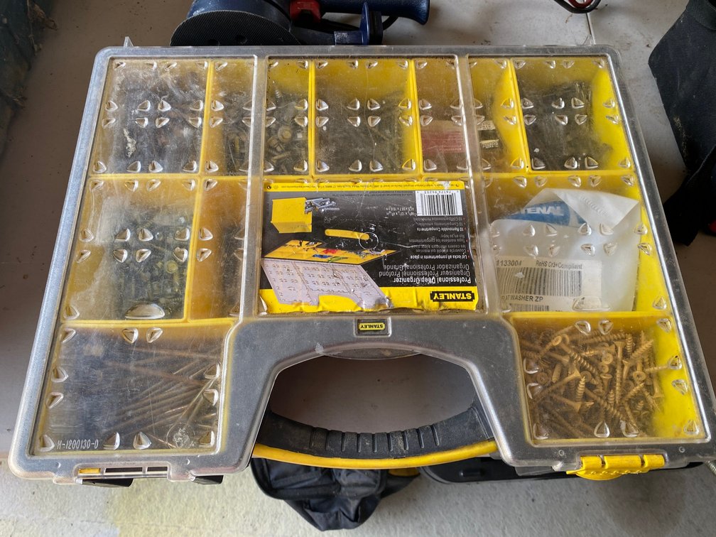 Stanley Organizer with Screws, Nails