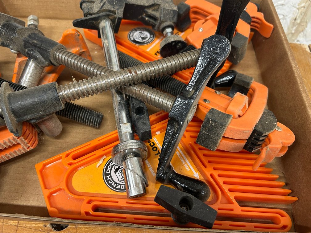 Pipe clamps, Bench Dog feather boards