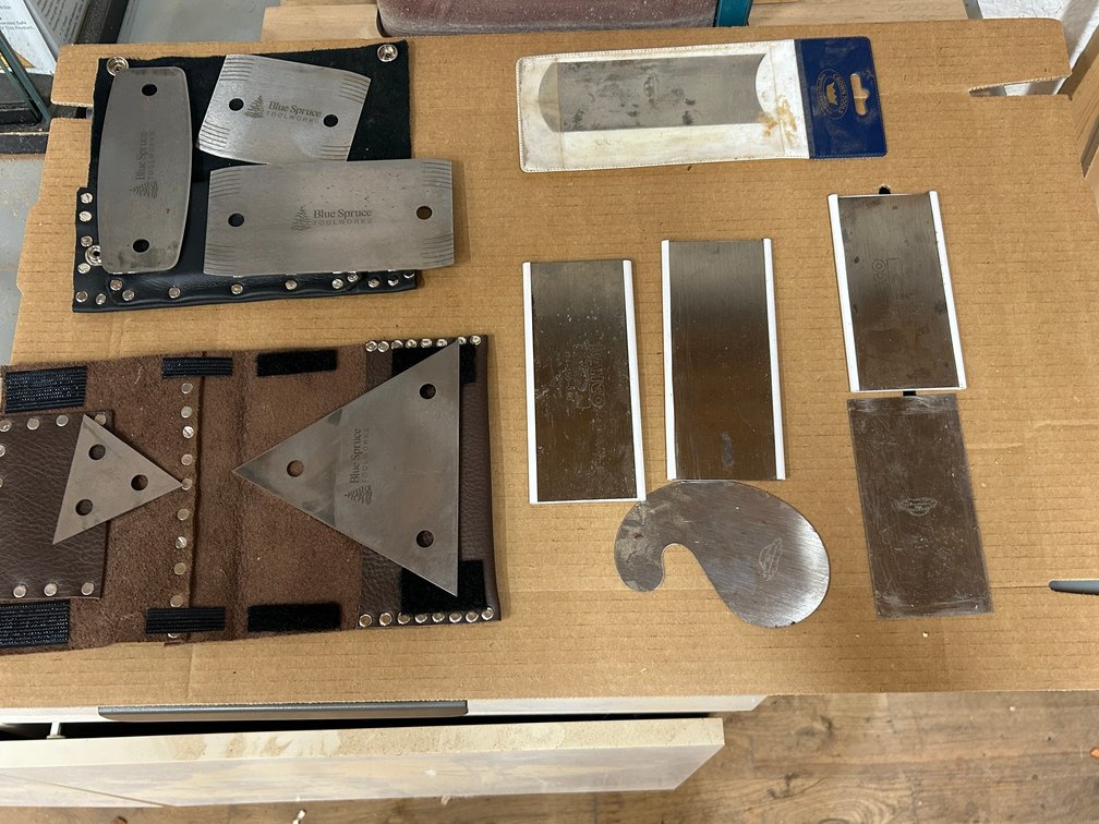 Premium woodworking card scrapers-by Blue Spruce