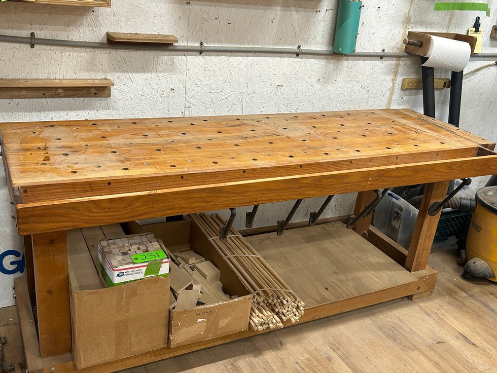 Custom woodworking table