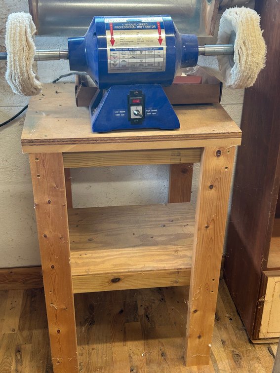 Eastwood 1 HP dual speed professional Buff motor