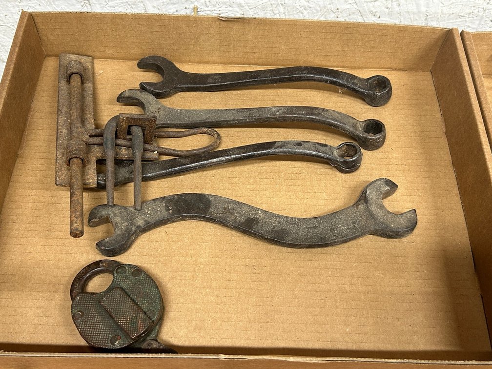 Antique Ford wrenches, antique lock