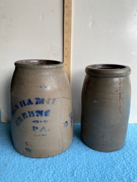 2 Stoneware crocks