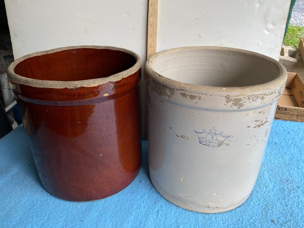 2 Stoneware crocks