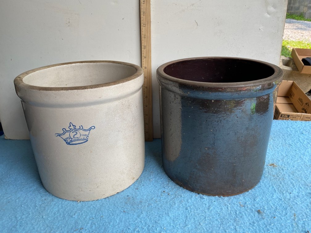 2 Stoneware crocks