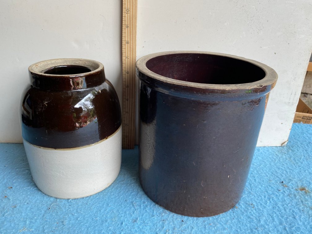 2 Stoneware crocks