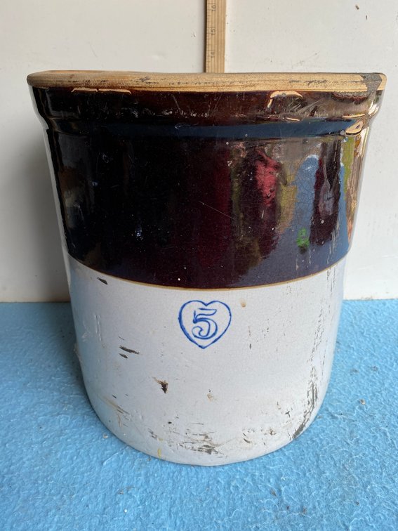 5 Gallon stoneware crock